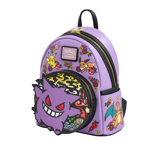 Loungefly - Pokemon: Embroidered Gengar Mini Backpack