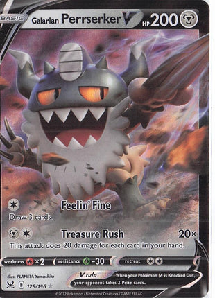 Galarian Perrserker V 129/196