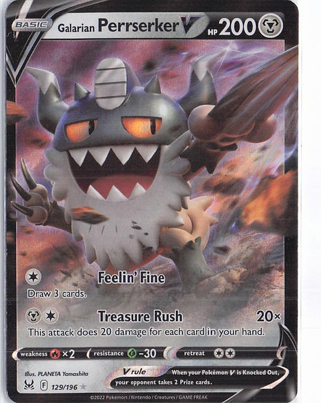 Galarian Perrserker V 129/196