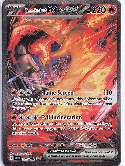 Team Rocket's Moltres ex 229/182