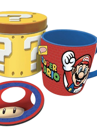 Super Mario - Lets A Go Mug Tin Set