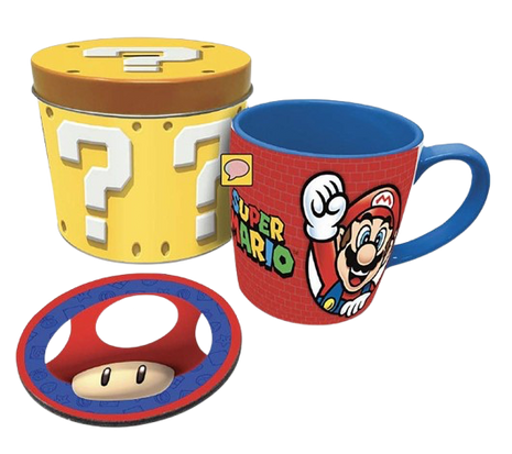 Super Mario - Lets A Go Mug Tin Set
