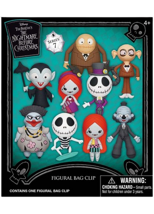 Nightmare Before Christmas - Series 6: 3D Character Bag Clip Blind Bag