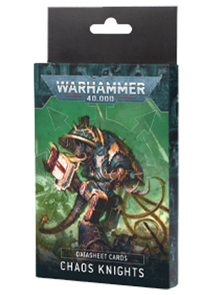 Warhammer 40k - Chaos Knights Datasheet Cards