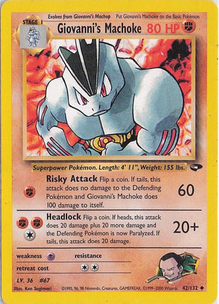 Giovanni’s Machoke 42/132