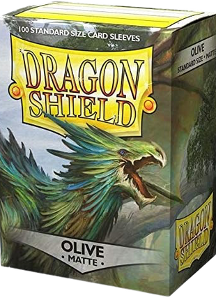 Dragon Shield - Matte Olive Sleeves (100)