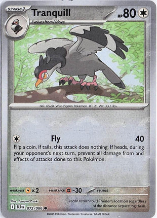 Tranquill 072/086 (Pokeball Holo)
