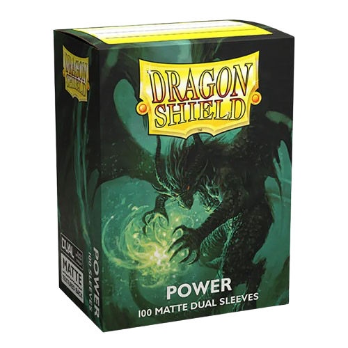 Dragon Shield - Matte Dual Limited Edition Metallic Power Green Sleeves (100)