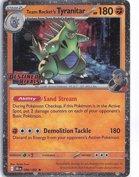 Team Rocket’s Tyranitar 096/182 (Cosmic)