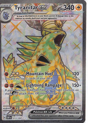 Tyranitar ex 211/197