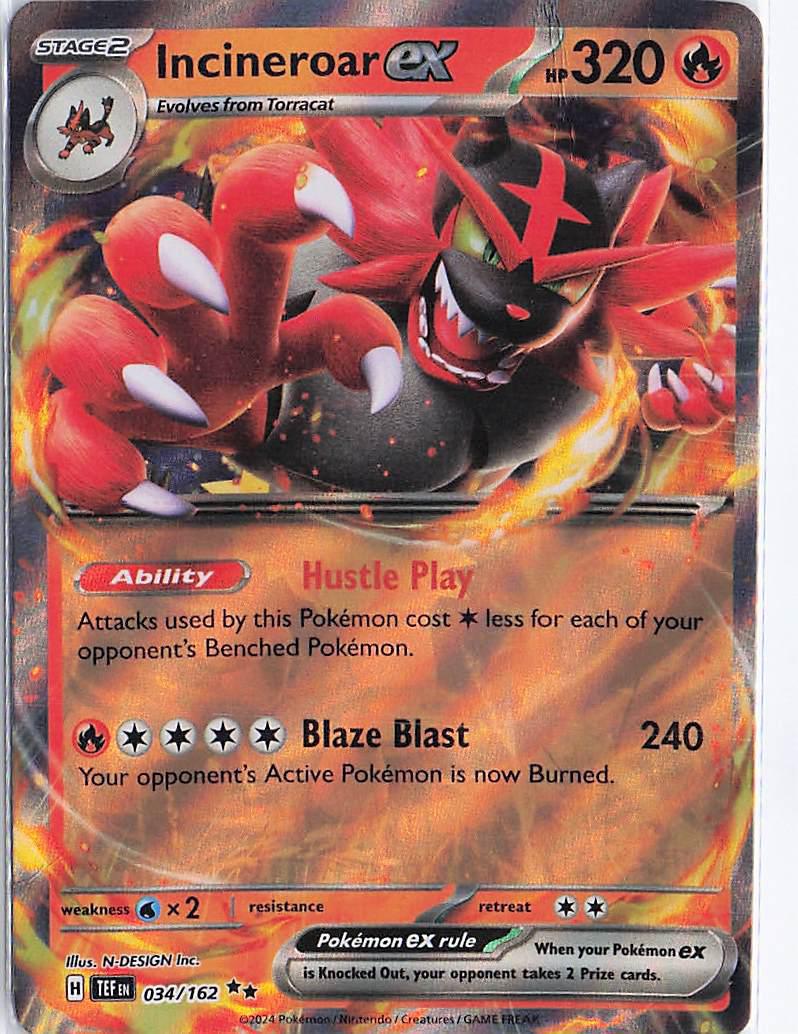 Incineroar ex 034/162 (D)