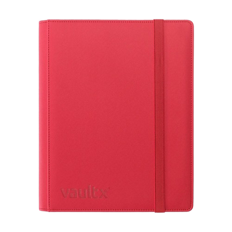 Vault X - Red 9 Pocket Exo Tec Strap Binder