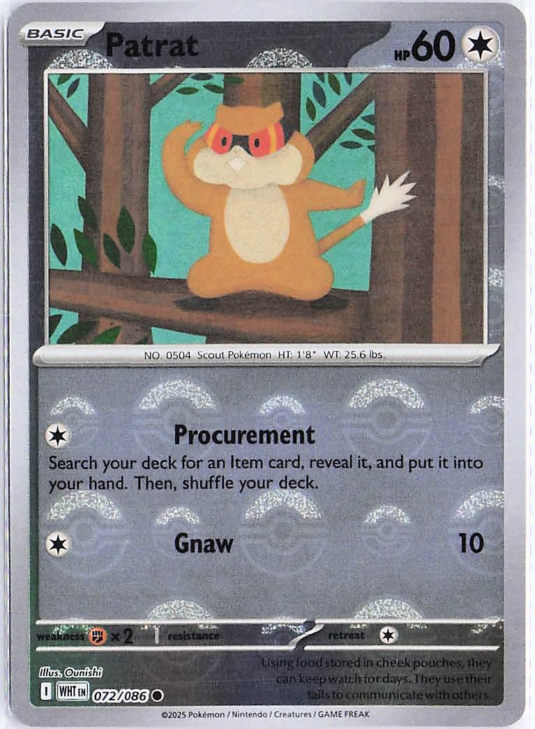 Patrat 072/086 (Pokeball)