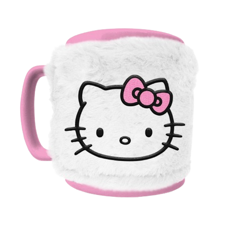 Hello Kitty - Pink Bow Fuzzy Mug