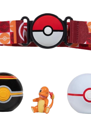 Pokemon - Clip 'N' Go Poke Ball Belt Set (Charmander)