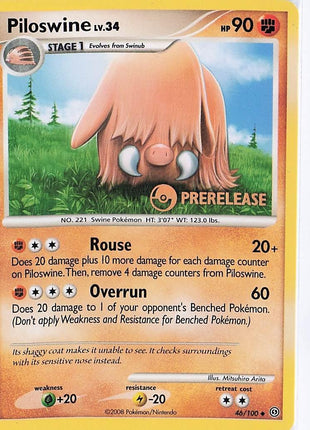 Piloswine LV.34 46/100 (Prerelease)
