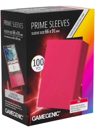 Gamegenic - Prime Red 66x91 Sleeves (100)