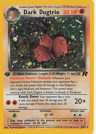 Dark Dugtrio 6/82 (1st)(H)