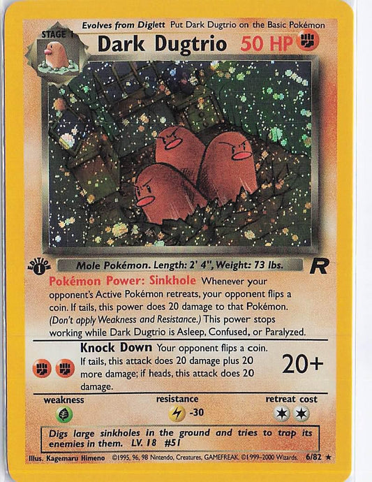 Dark Dugtrio 6/82 (1st)(H)