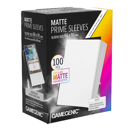 Gamegenic - Prime Matte White 66x91 Sleeves (100)