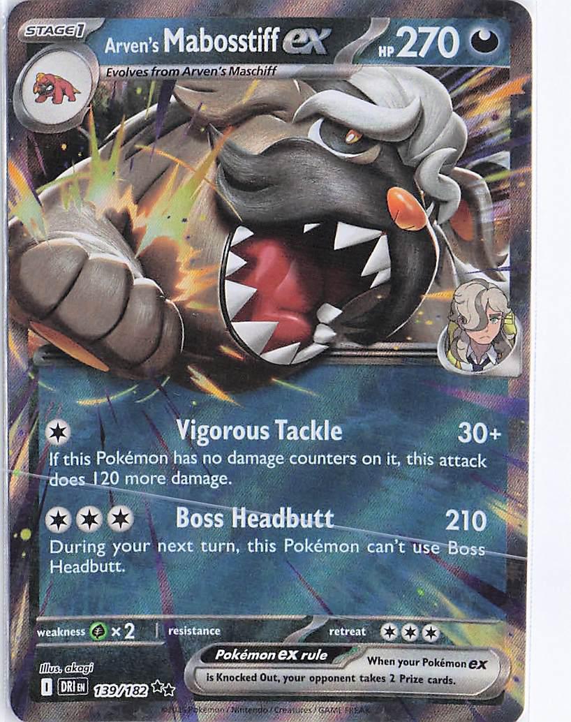 Arven’s Mabosstiff ex 139/182