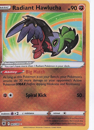 Radiant Hawlucha 081/189