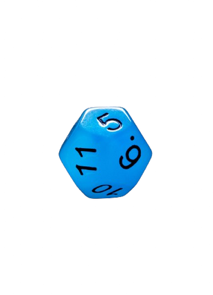 Gamegenic - Icy Crumbs Glow Series RPG Dice Set