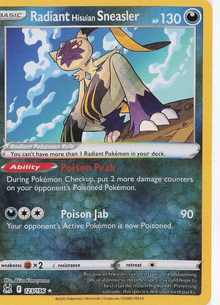 Radiant Hisuian Sneasler 123/196