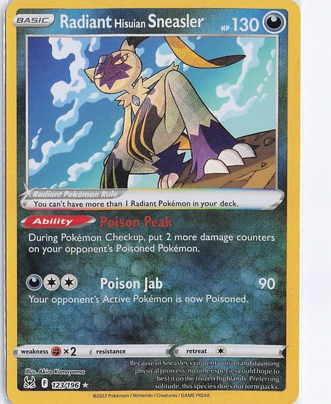 Radiant Hisuian Sneasler 123/196