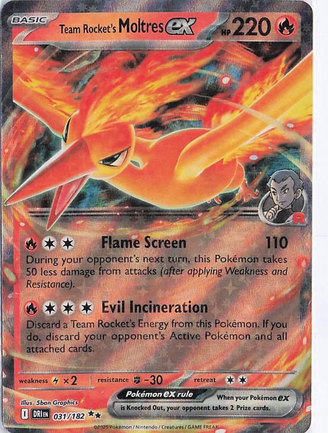 Team Rocket's Moltres ex 031/182