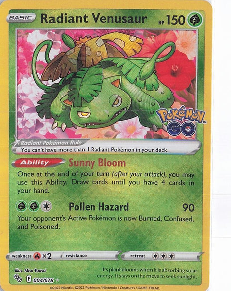 Radiant Venusaur 004/078