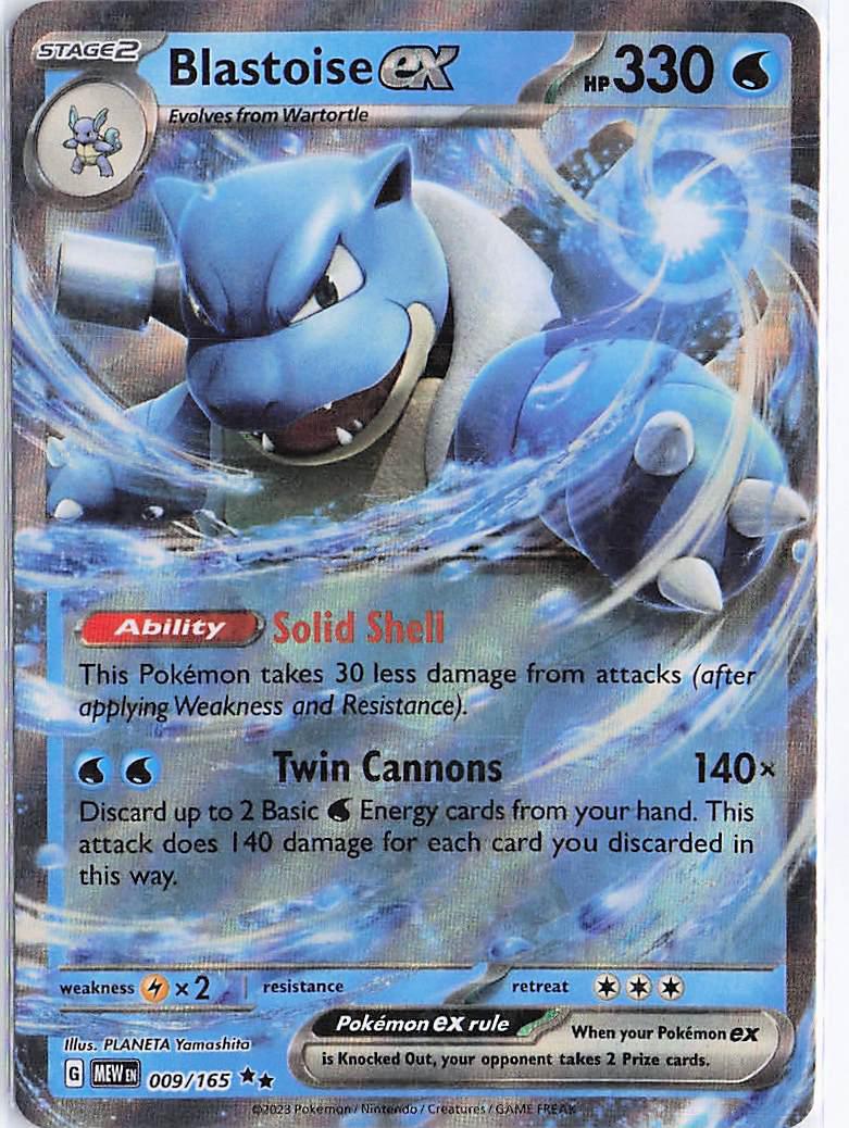 Blastoise ex 009/165