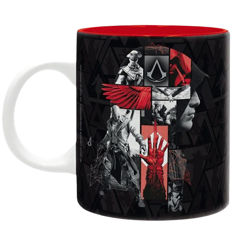 Assassins Creed - Black & Red Crest Mug