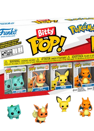 Pokemon - Bulbasaur, Flareon, Pichu & Charizard Funko Bitty Pop!