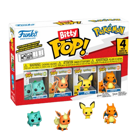 Pokemon - Bulbasaur, Flareon, Pichu & Charizard Funko Bitty Pop!