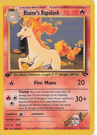Blaine’s Rapidash 33/132 (1st)