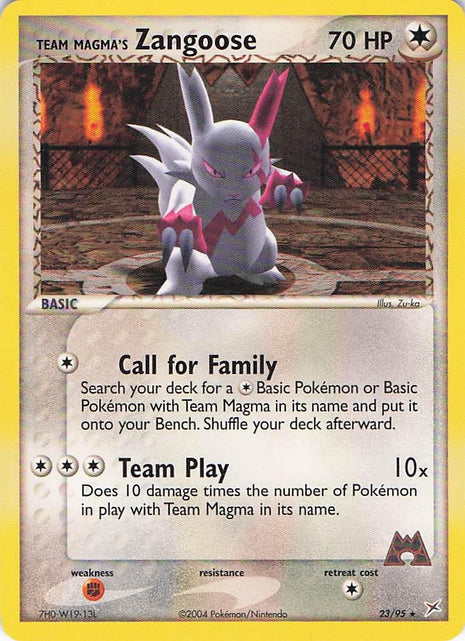 Team Magma’s Zangoose 23/95