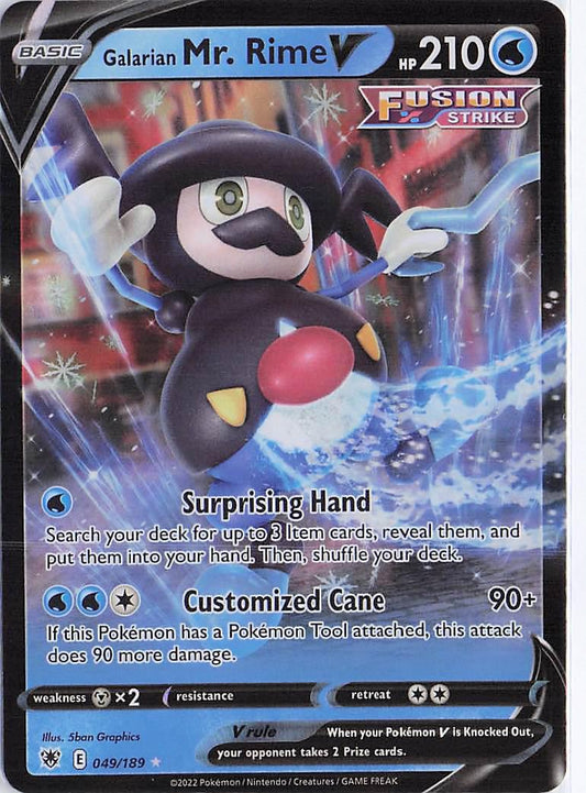 Galarian Mr. Rime V 049/189