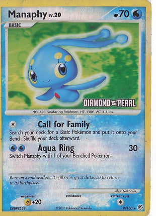 Manaphy LV.20 9/130 (Stamped) (RH)