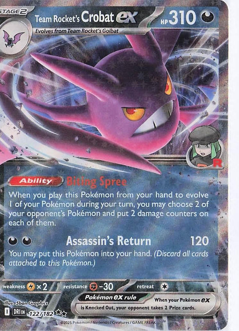 Team Rocket's Crobat ex 122/182