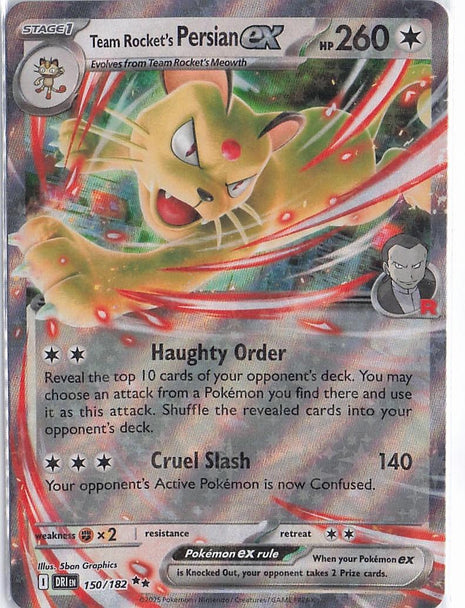 Team Rocket's Persian ex 150/182