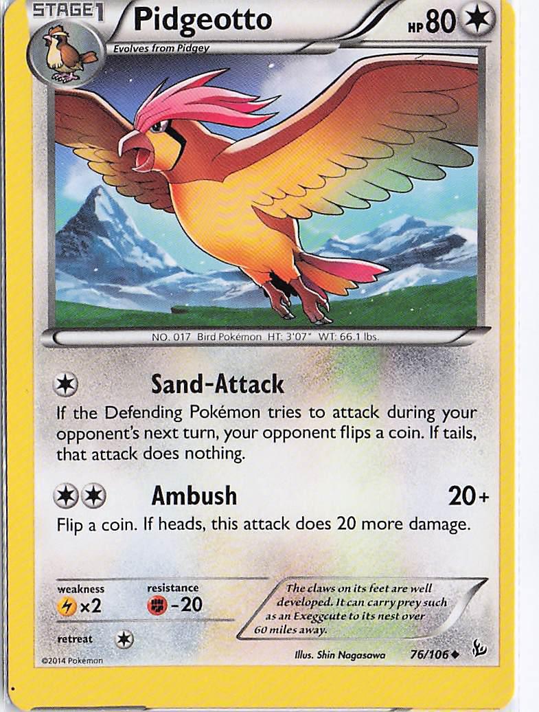 Pidgeotto 76/106 (Miscut)