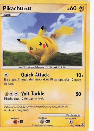 Pikachu LV.12 70/100