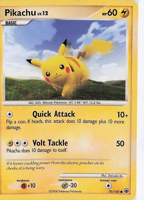 Pikachu LV.12 70/100