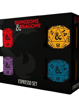 Dungeons & Dragons - D20 Set of 4 Espresso Mugs