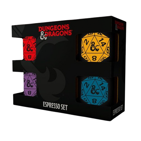 Dungeons & Dragons - D20 Set of 4 Espresso Mugs