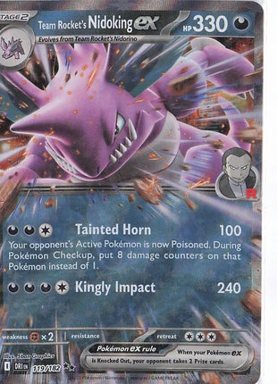 Team Rocket’s Nidoking ex 119/182