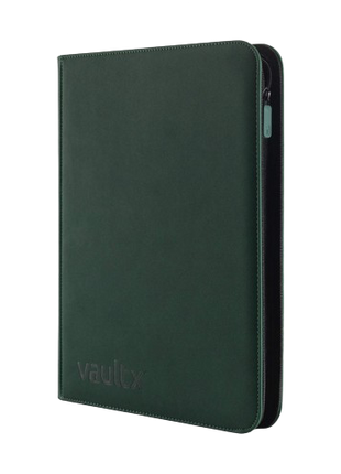 Vault X - Forest Green 9 Pocket Zip Binder