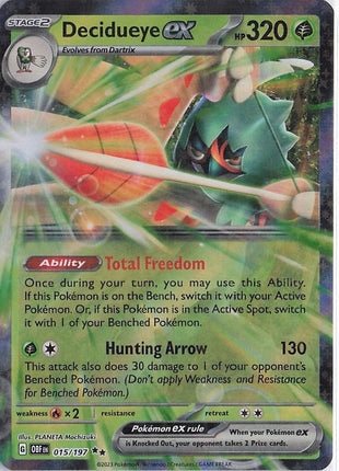 Decidueye ex 015/197