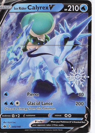 Ice Rider Calyrex V 045/198 (Snowflake)